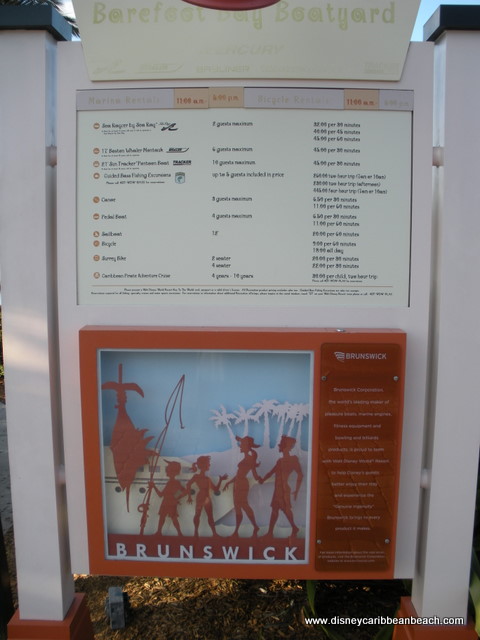 Marina Rental sign